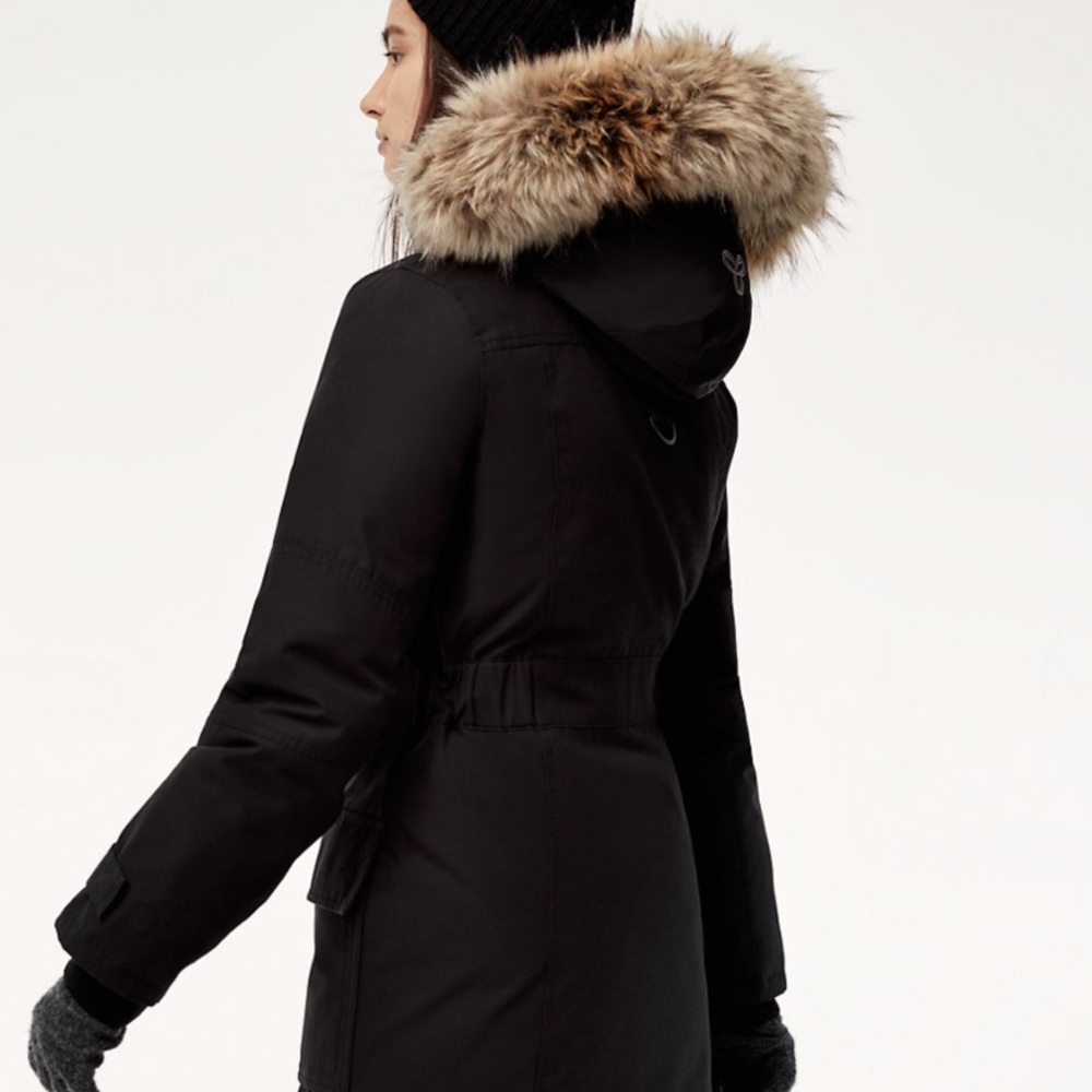 - TNA Aritzia golden vegan Bankroft parka